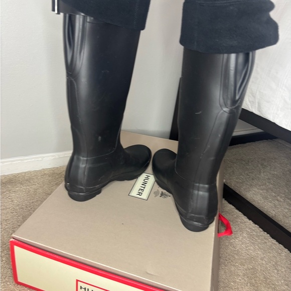 Hunter Black Knee-High Rain Boots - Picture 4 of 5